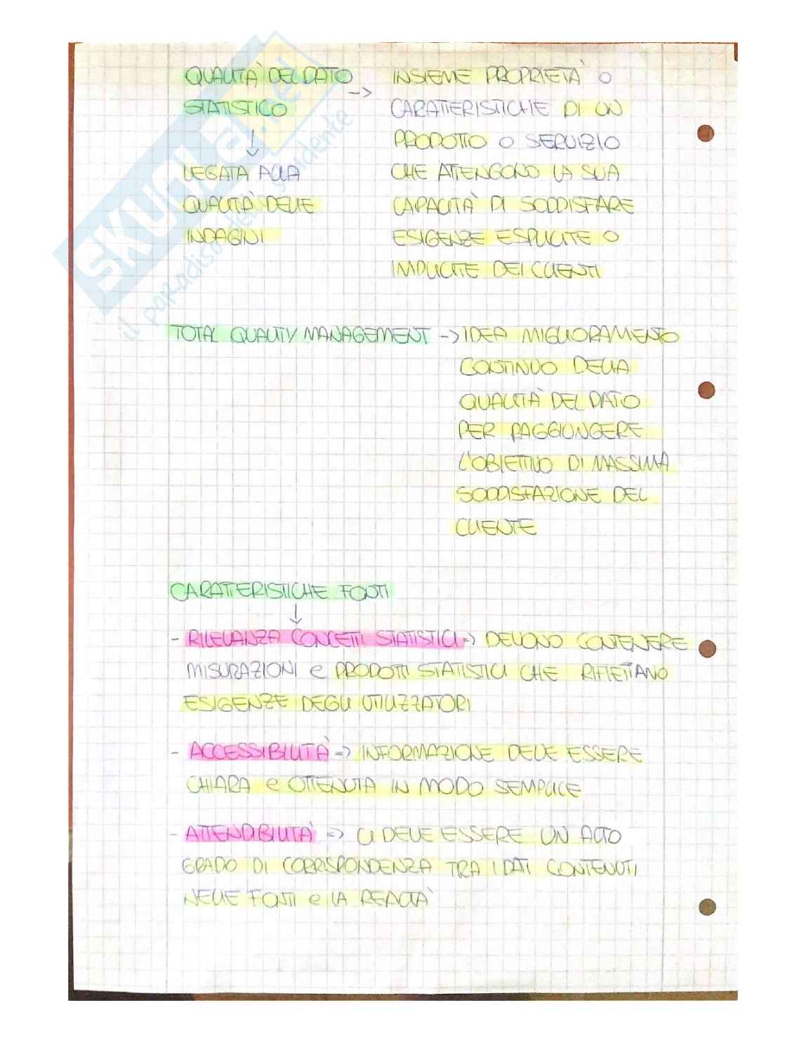 Appunti di Statistica aziendale Pag. 2