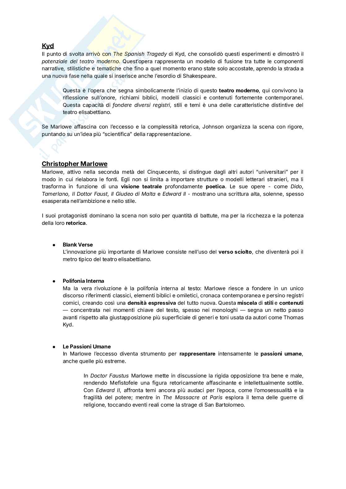 Letteratura inglese - Dalle origini alla seconda metà del Seicento Pag. 26