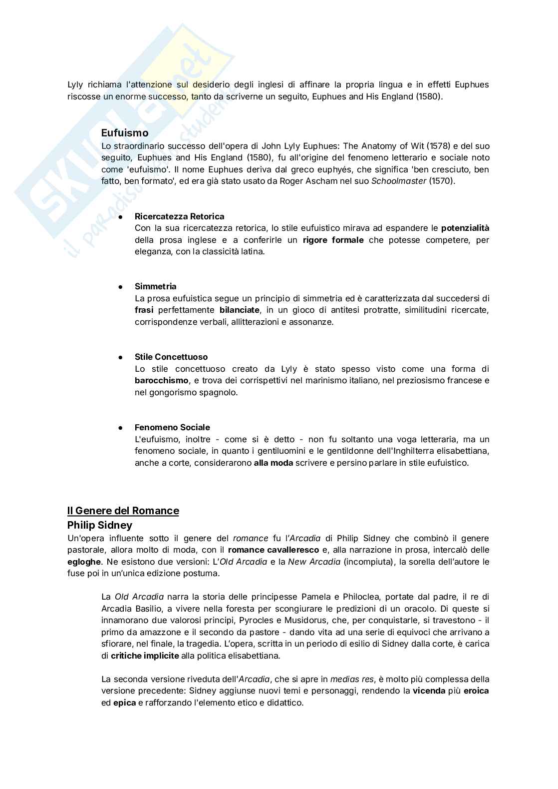 Letteratura inglese - Dalle origini alla seconda metà del Seicento Pag. 36
