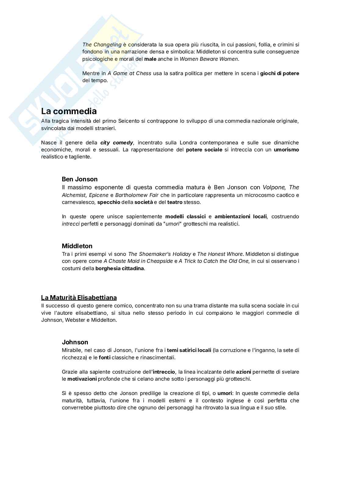 Letteratura inglese - Dalle origini alla seconda metà del Seicento Pag. 51