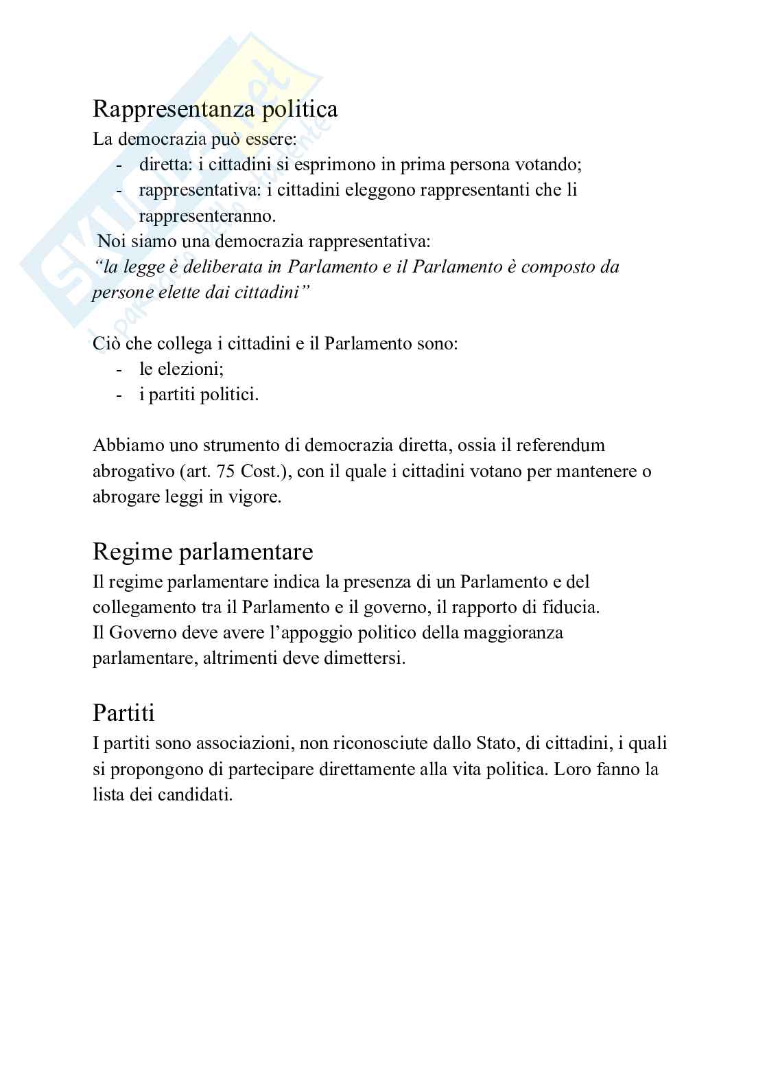 Forma di governo ed elezioni, Parlamento Pag. 2