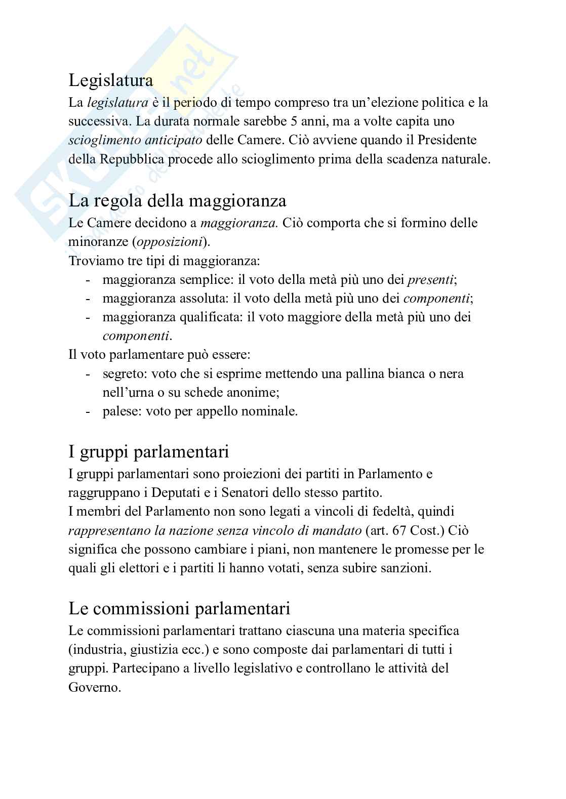 Forma di governo ed elezioni, Parlamento Pag. 6