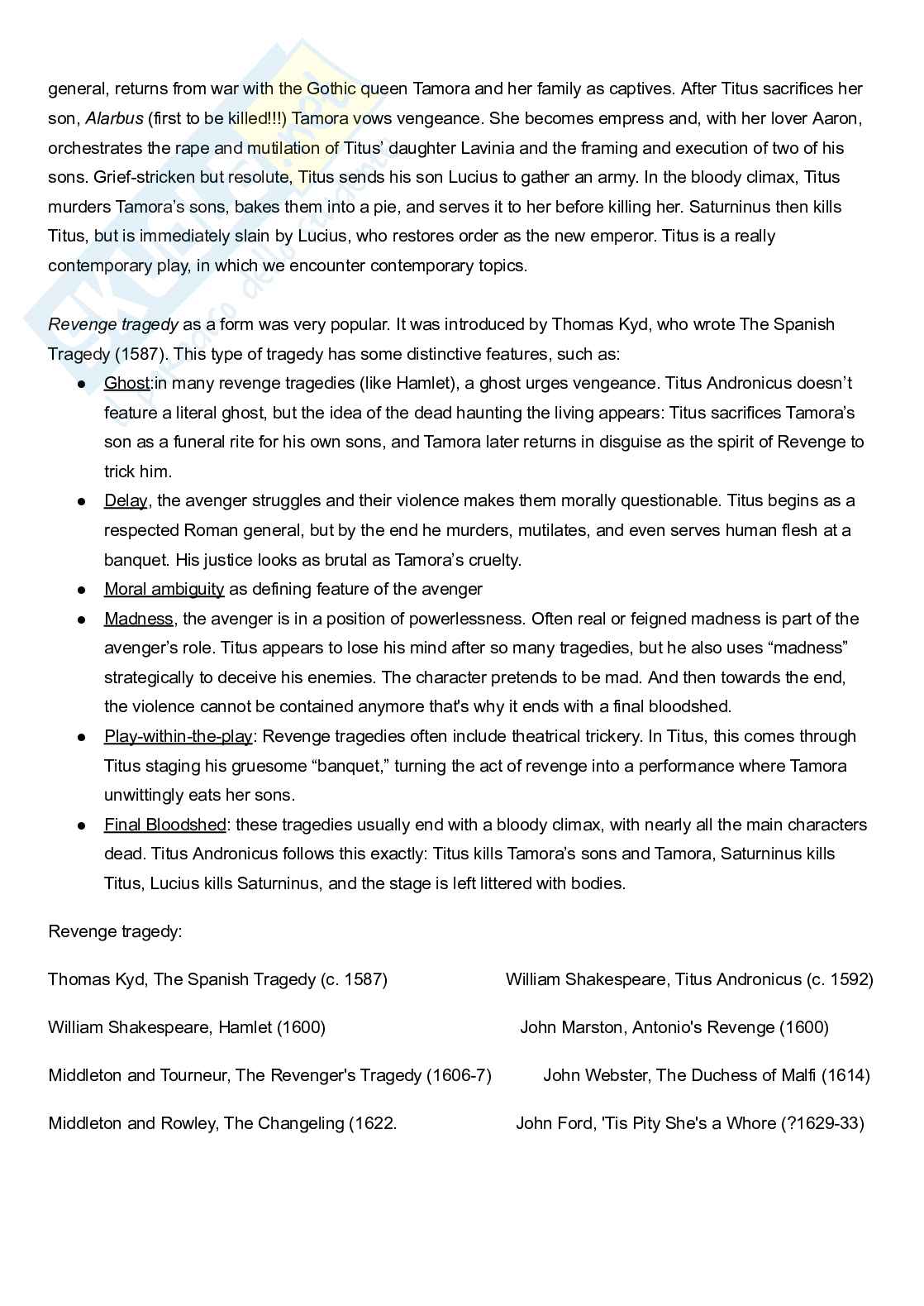 Appunti lezione di Letteratura inglese su Shakespeare Pag. 11