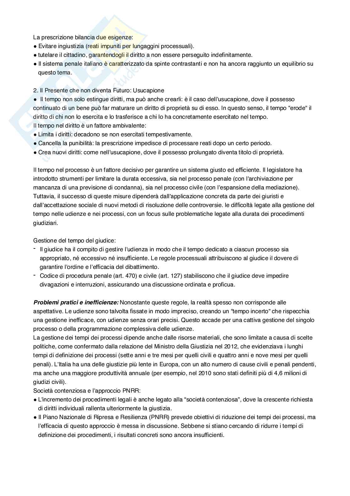 Riassunto esame Diritto civile, Prof. Binaghi Elisabetta, libro consigliato Tempo della giustizia, Battarino  Pag. 6