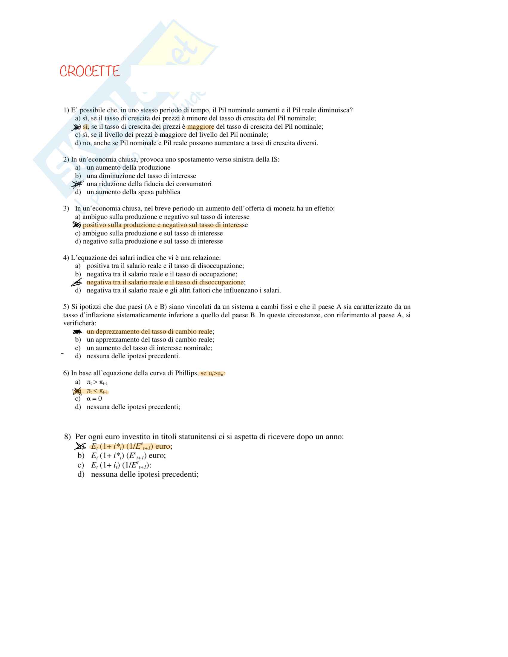 Crocette macroeconomia Pag. 1