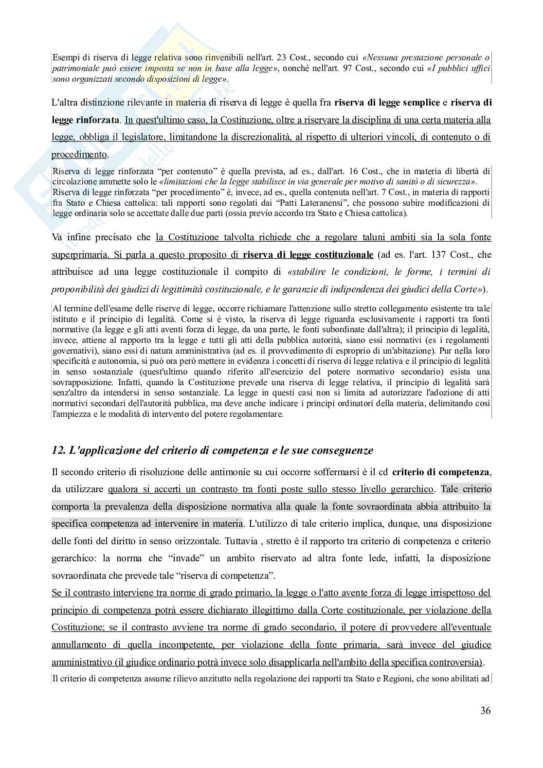 Riassunto esame Diritto costituzionale, Prof. D'Amico Marilisa, libro consigliato Lezioni di Diritto costituzionale, D'amico, Arconzo, Leone Pag. 36
