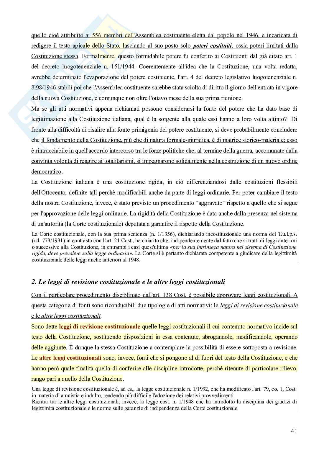 Riassunto esame Diritto costituzionale, Prof. D'Amico Marilisa, libro consigliato Lezioni di Diritto costituzionale, D'amico, Arconzo, Leone Pag. 41