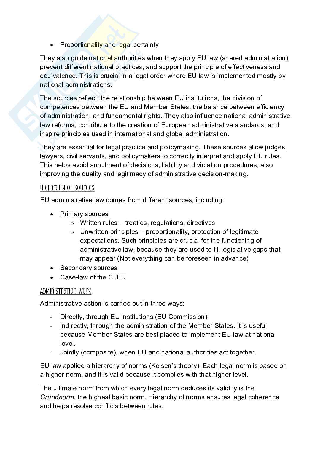 Appunti Administrative law Pag. 2