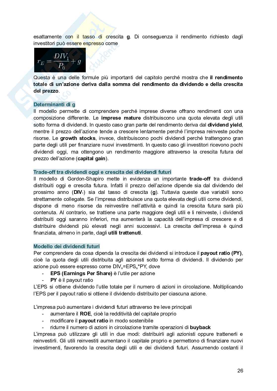 Finanza aziendale Pag. 26