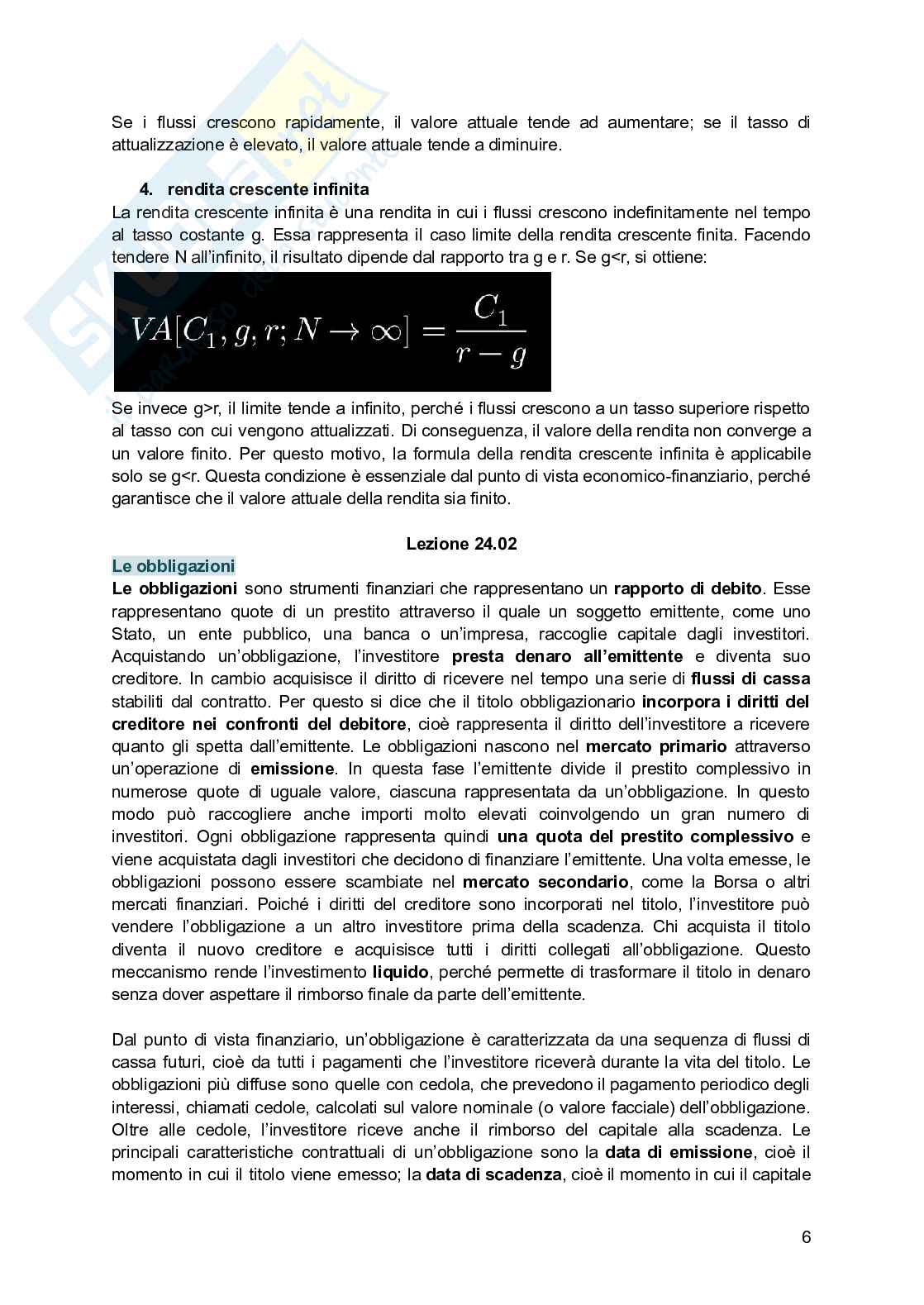 Finanza aziendale Pag. 6