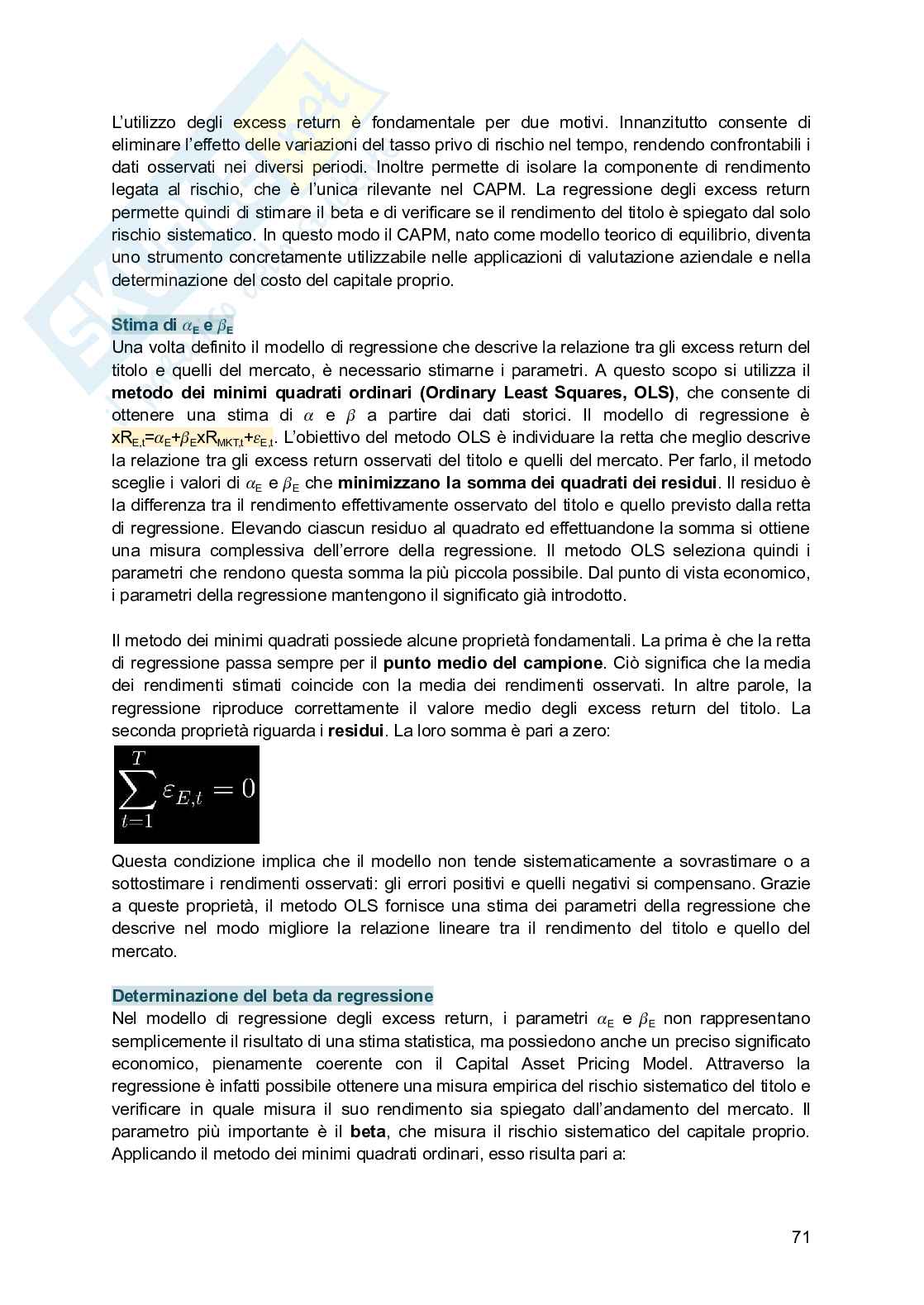 Finanza aziendale Pag. 71
