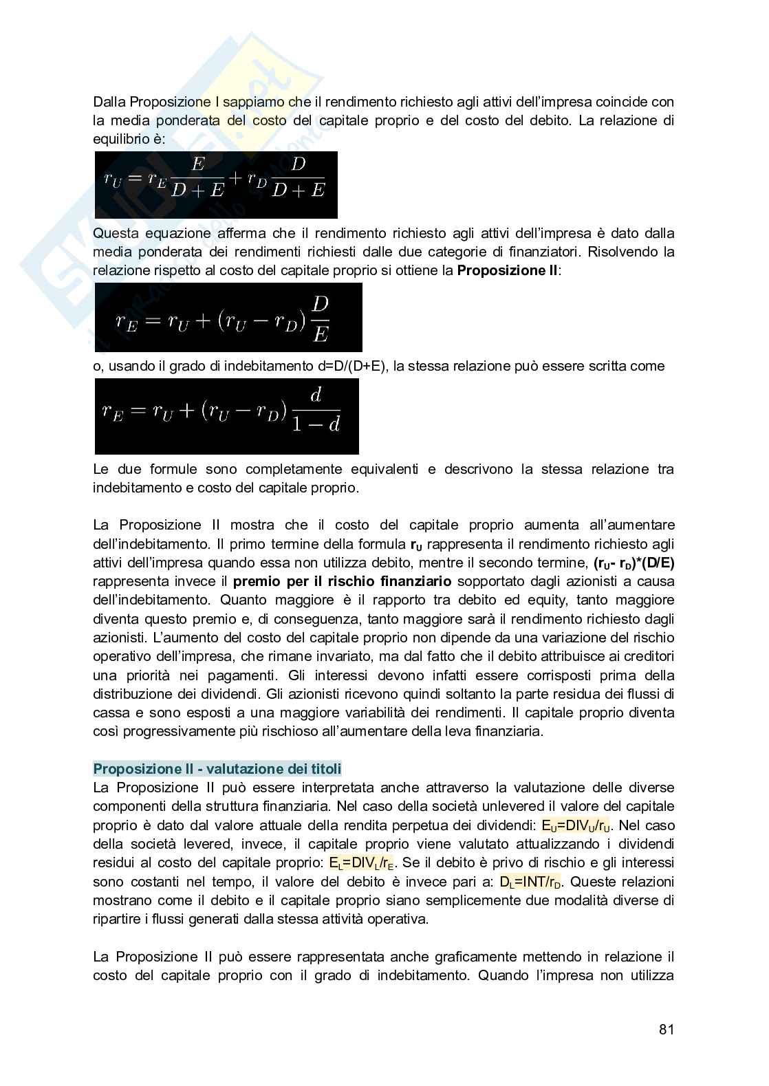 Finanza aziendale Pag. 81