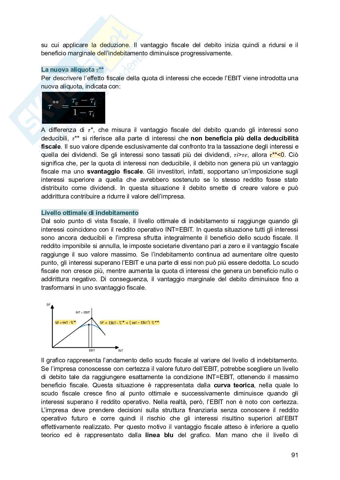 Finanza aziendale Pag. 91
