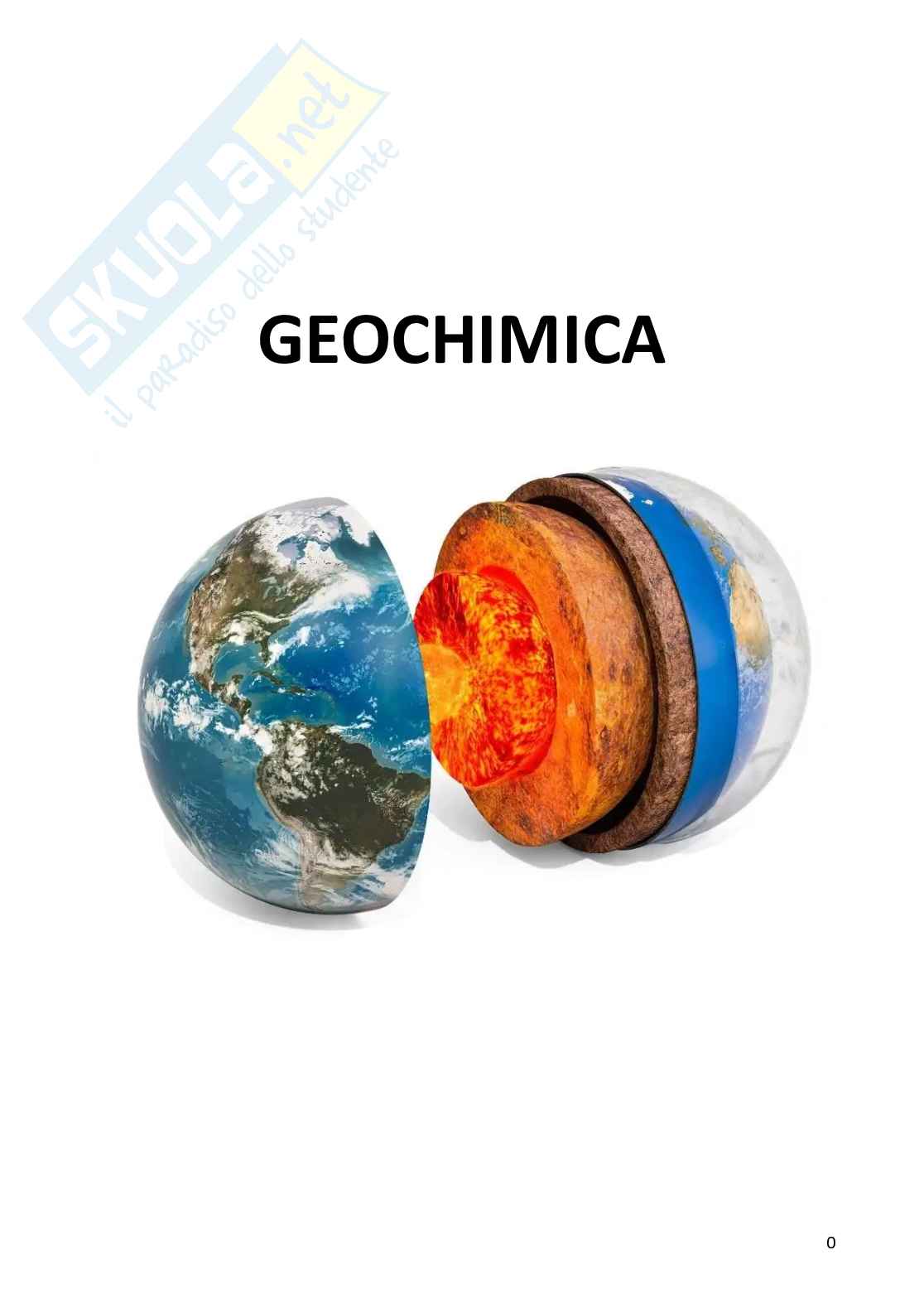 Appunti Geochimica ambientale Pag. 1