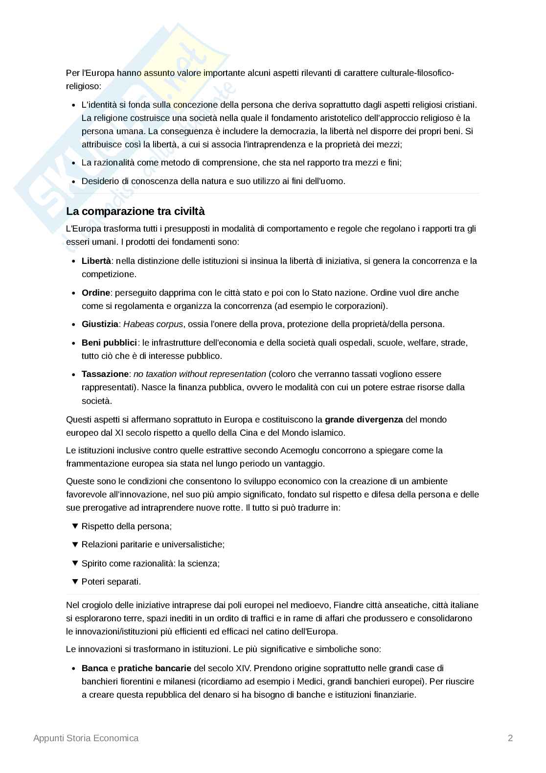 Appunti Storia economica Pag. 2