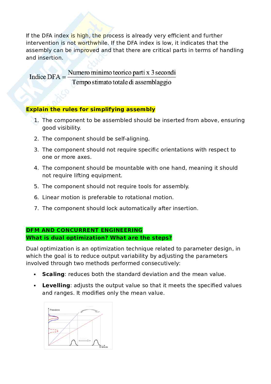 Domande Optimization and innovation of production processes (in inglese) Pag. 2