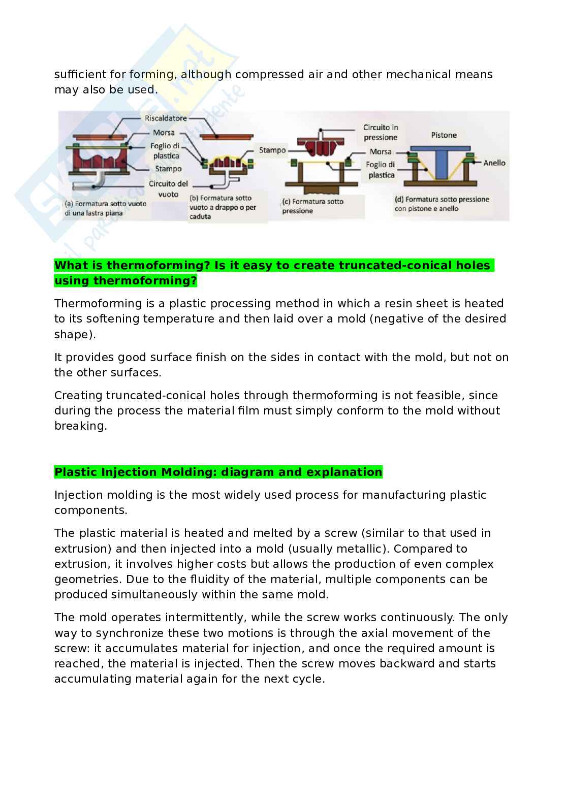 Domande Optimization and innovation of production processes (in inglese) Pag. 21