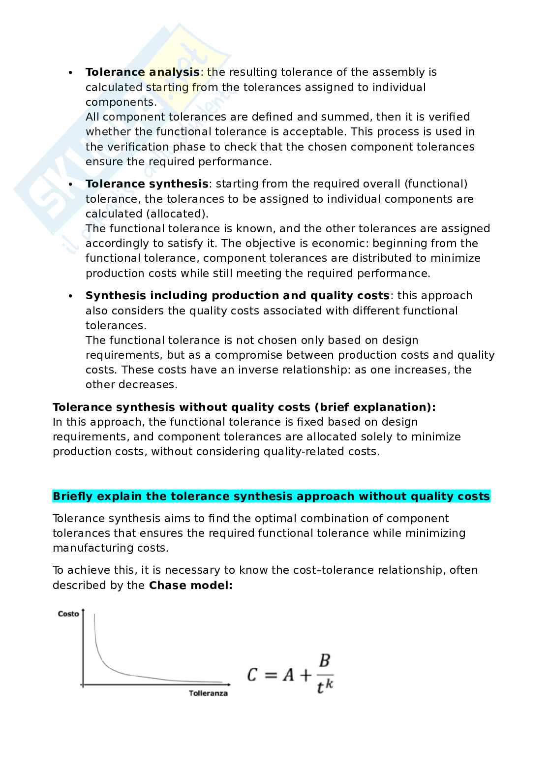 Domande Optimization and innovation of production processes (in inglese) Pag. 6