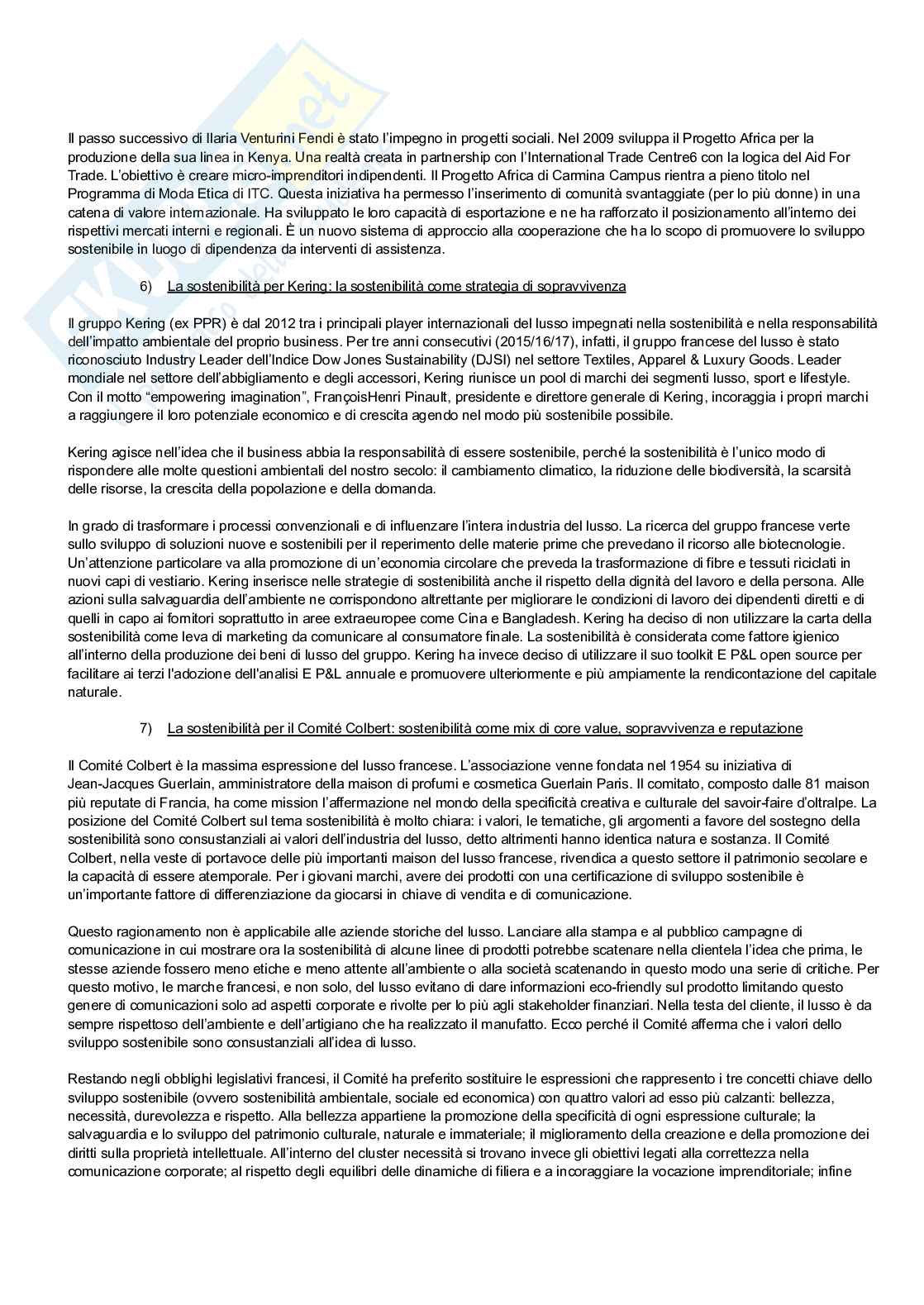 Appunti lezioni e slide di Marketing della moda e del lusso Pag. 46