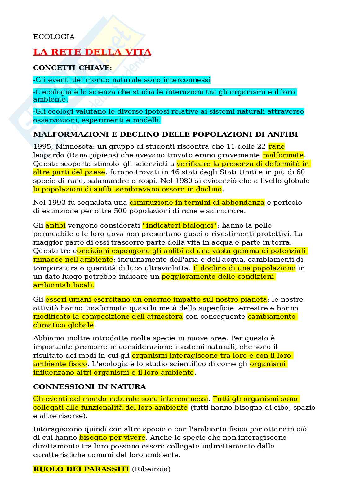 Ecologia  Pag. 1