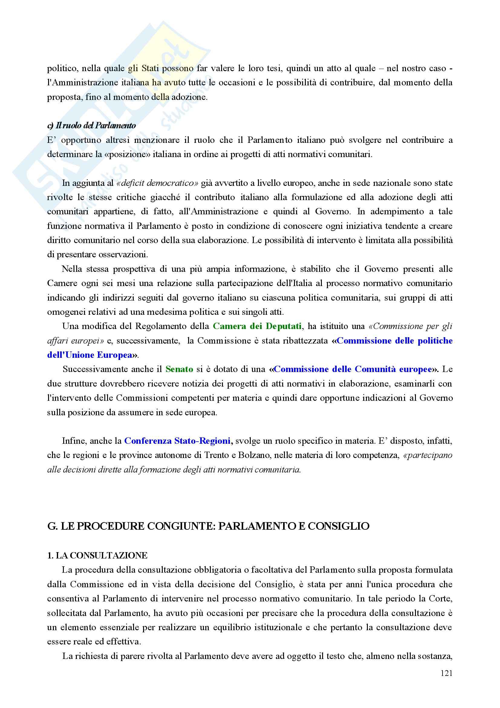 Riassunto esame Diritto, prof. Nicolosi, libro consigliato Istituzioni di diritto dell'Unione Europea: Verso una Costituzione europea, Zanghì Pag. 121