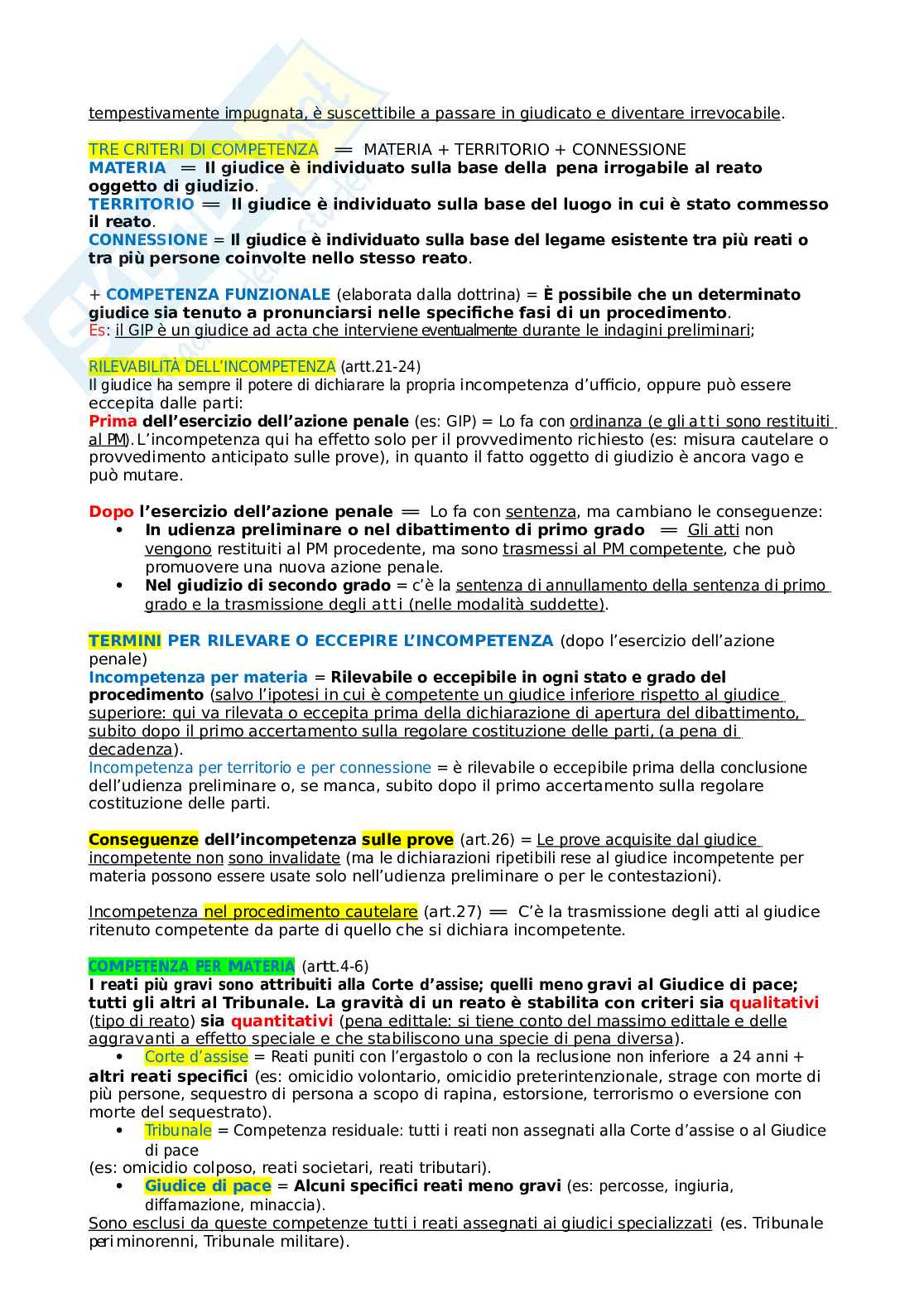 Diritto processuale penale Pag. 2
