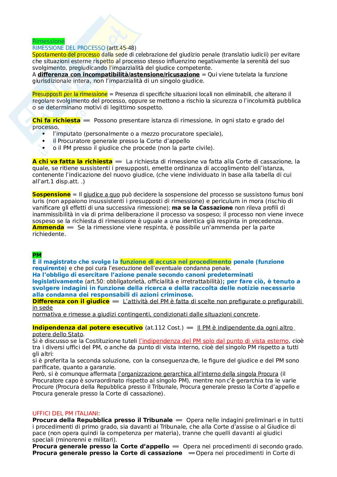 Diritto processuale penale Pag. 6