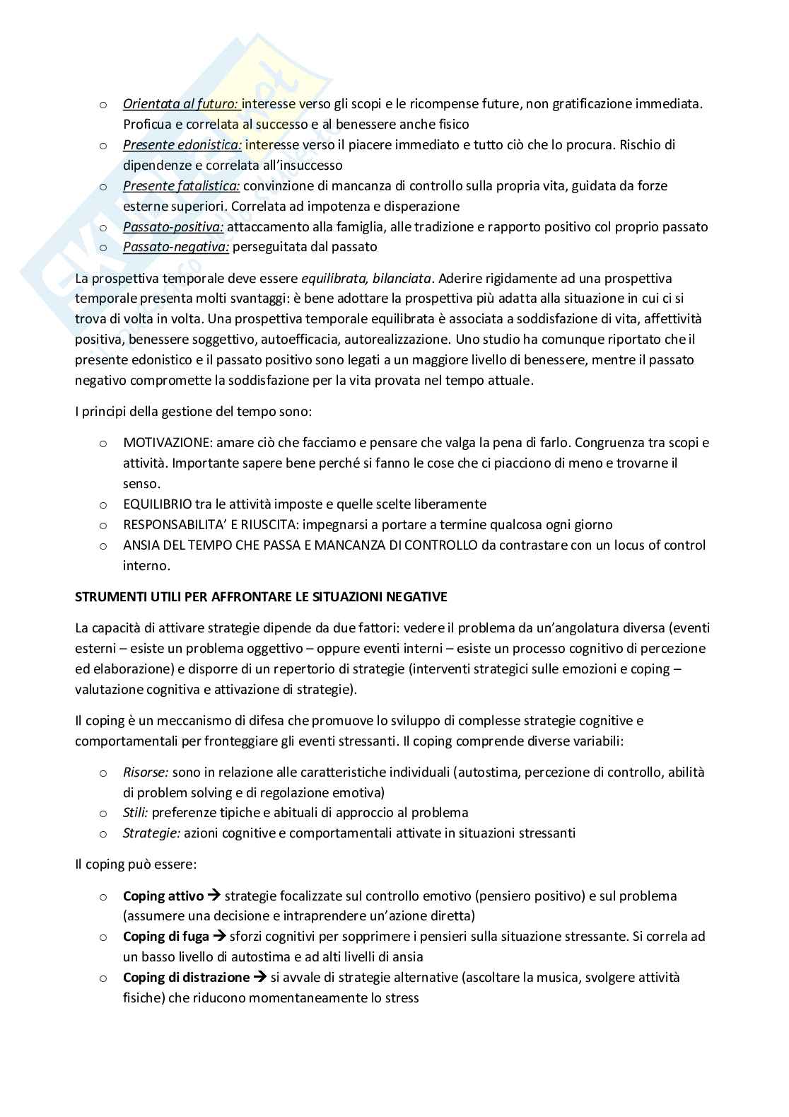 Appunti esame Promozione del benessere in ambito educativo Pag. 11