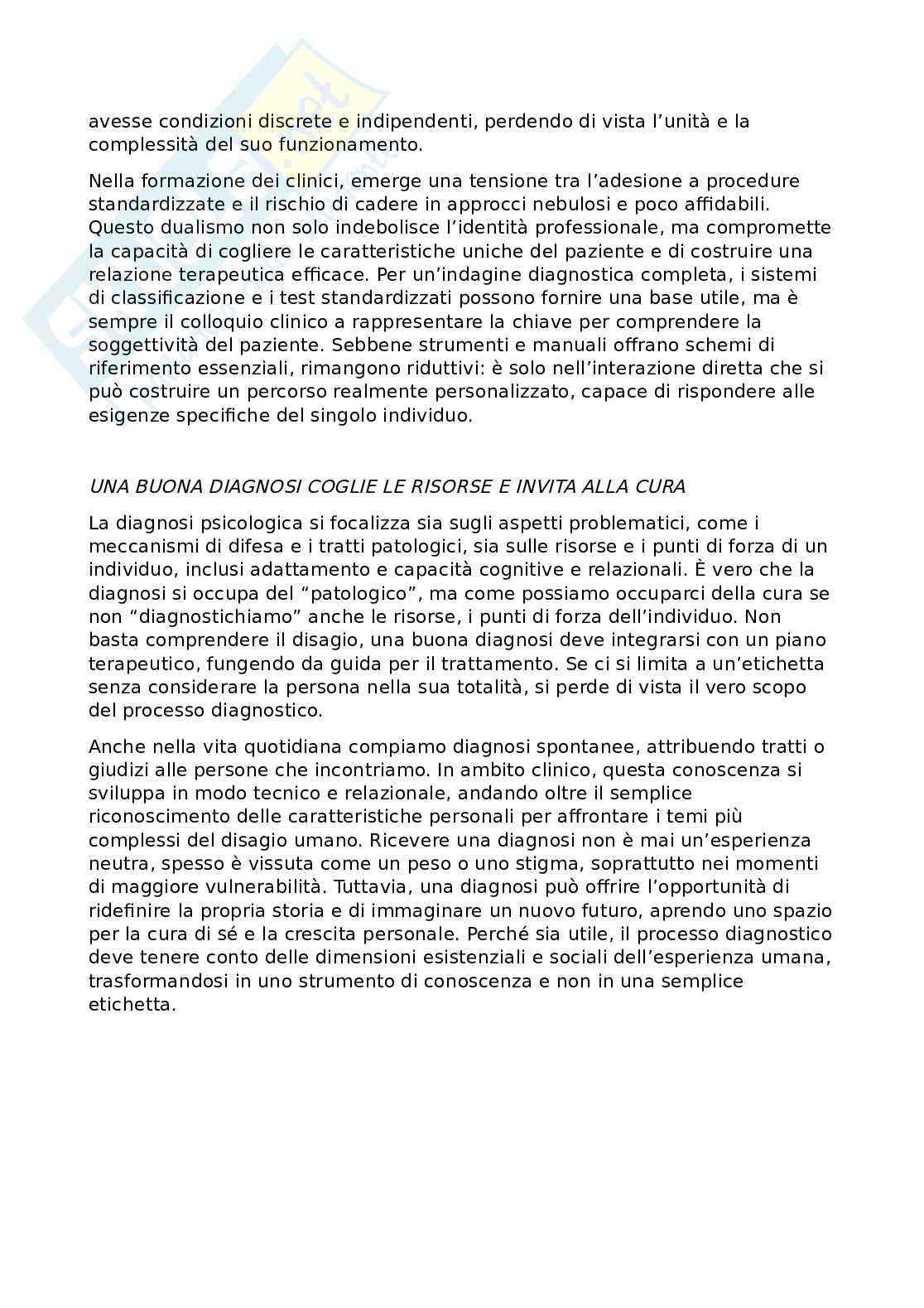 Riassunto esame Psicologia generale, Prof. Muzi Laura, libro consigliato Manuale diagnostico psicodinamico, Lingiardi Pag. 36