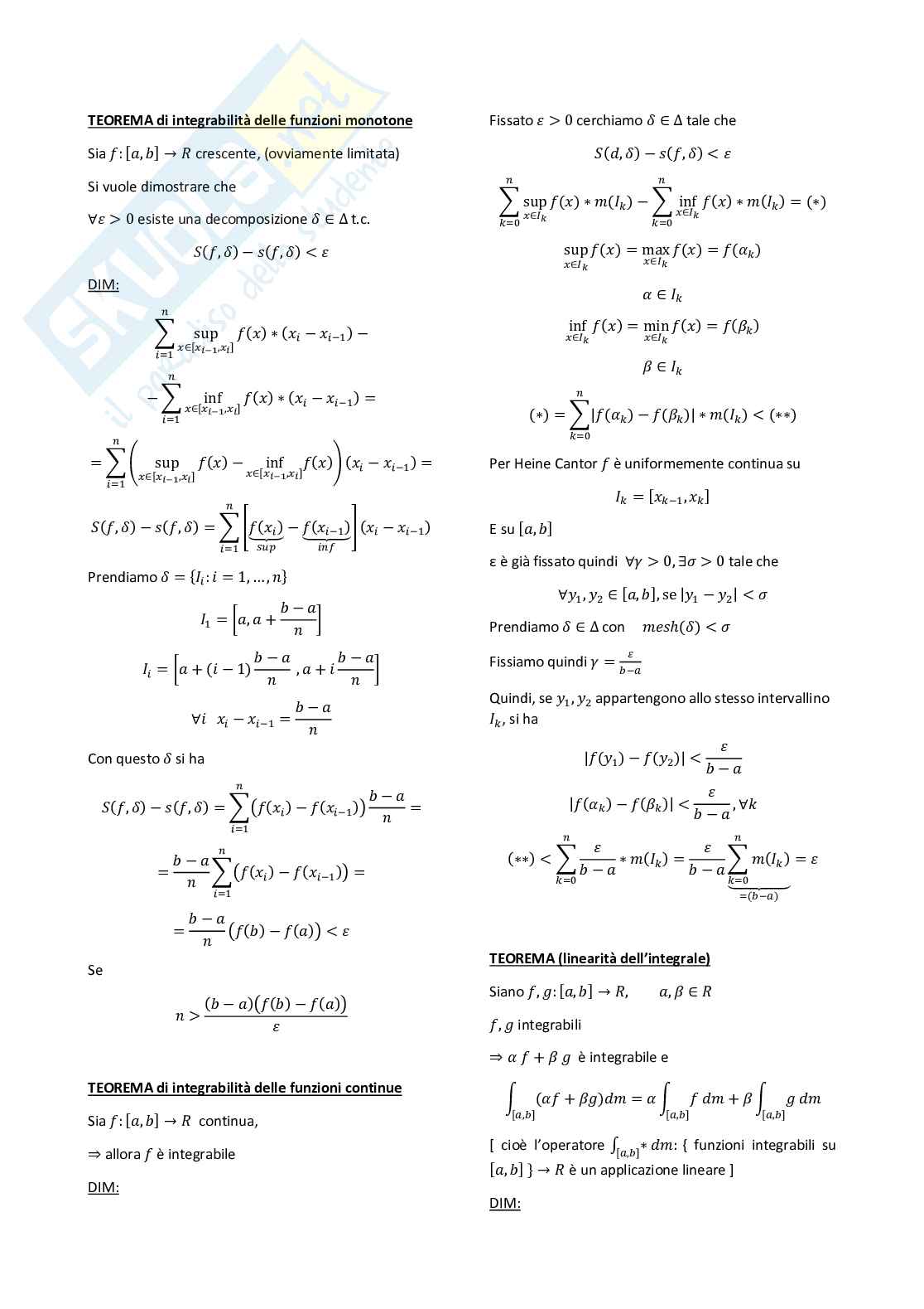Appunti Analisi matematica 1 Pag. 71