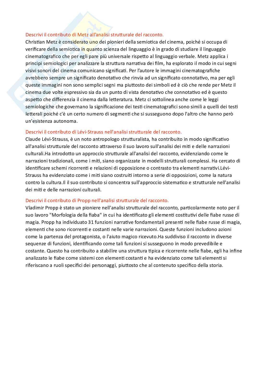 Paniere Semiotica e filosofia dei linguaggi - Risposte aperte - aggiornato (2026) Pag. 6