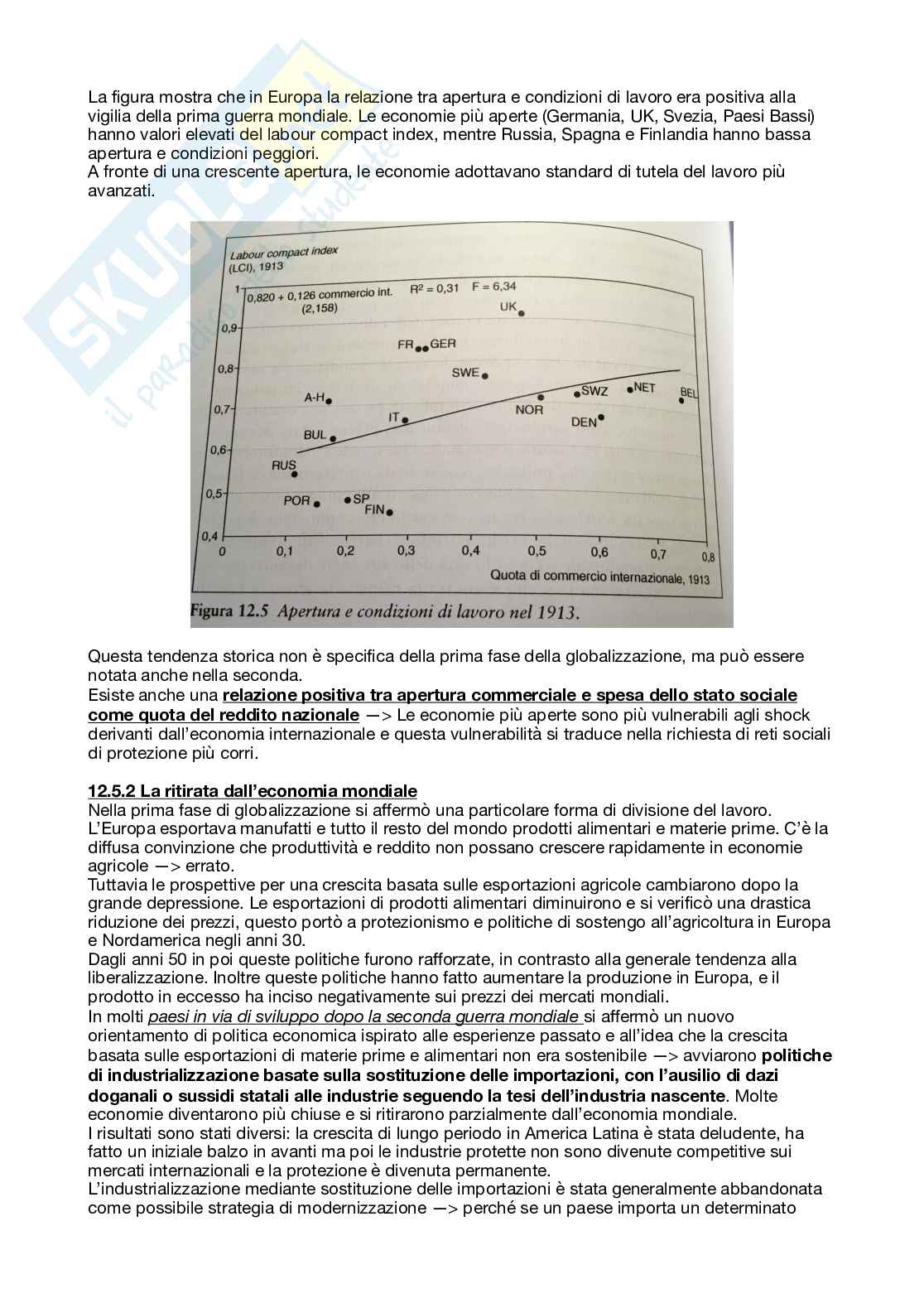 Riassunto esame Storia economica, Prof. Suffia Ilaria, libro consigliato Storia economica d’Europa , Persson, Sharp Pag. 41