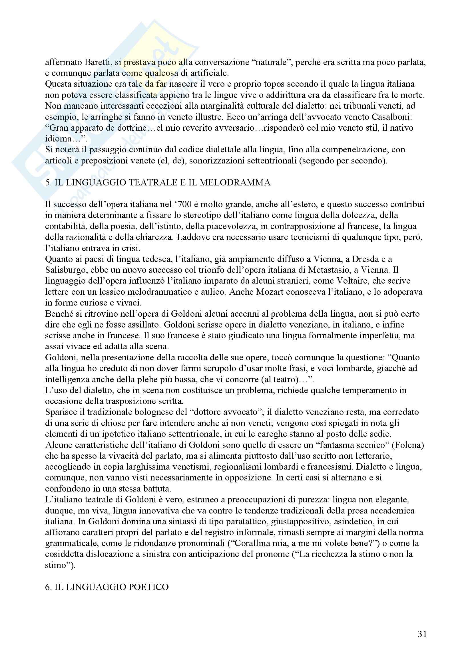 Tecniche espressive e composizione testi in italiano - Claudio Marazzini - breve storia della lingua italiana Pag. 31