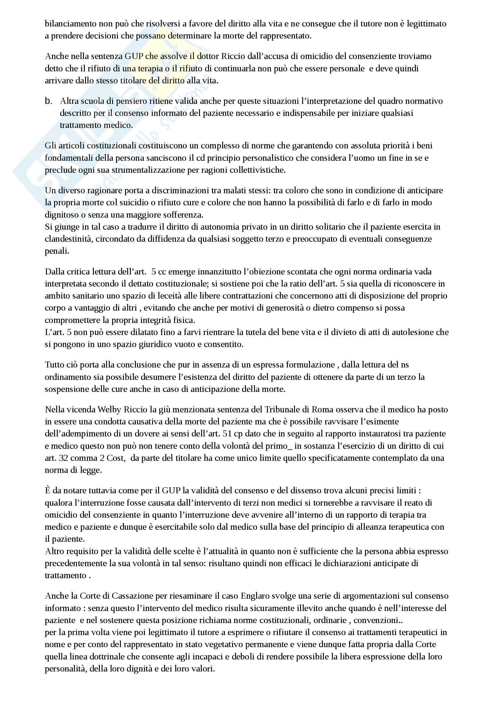 Riassunto esame filosofia del diritto, prof. D'Avack, libro consigliato Verso un antidestino, D'Avack Pag. 41