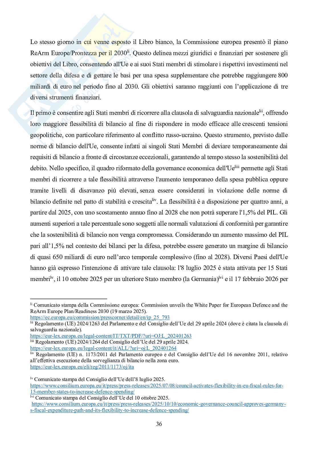 Il trade-off tra sicurezza europea e sostenibilità in relazione al conflitto russo-ucraino Pag. 36