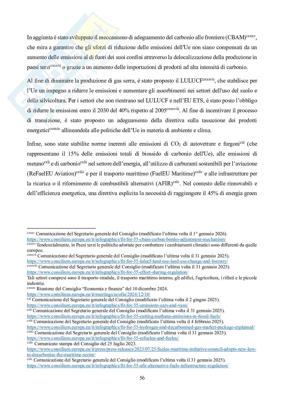 Il trade-off tra sicurezza europea e sostenibilità in relazione al conflitto russo-ucraino Pag. 56