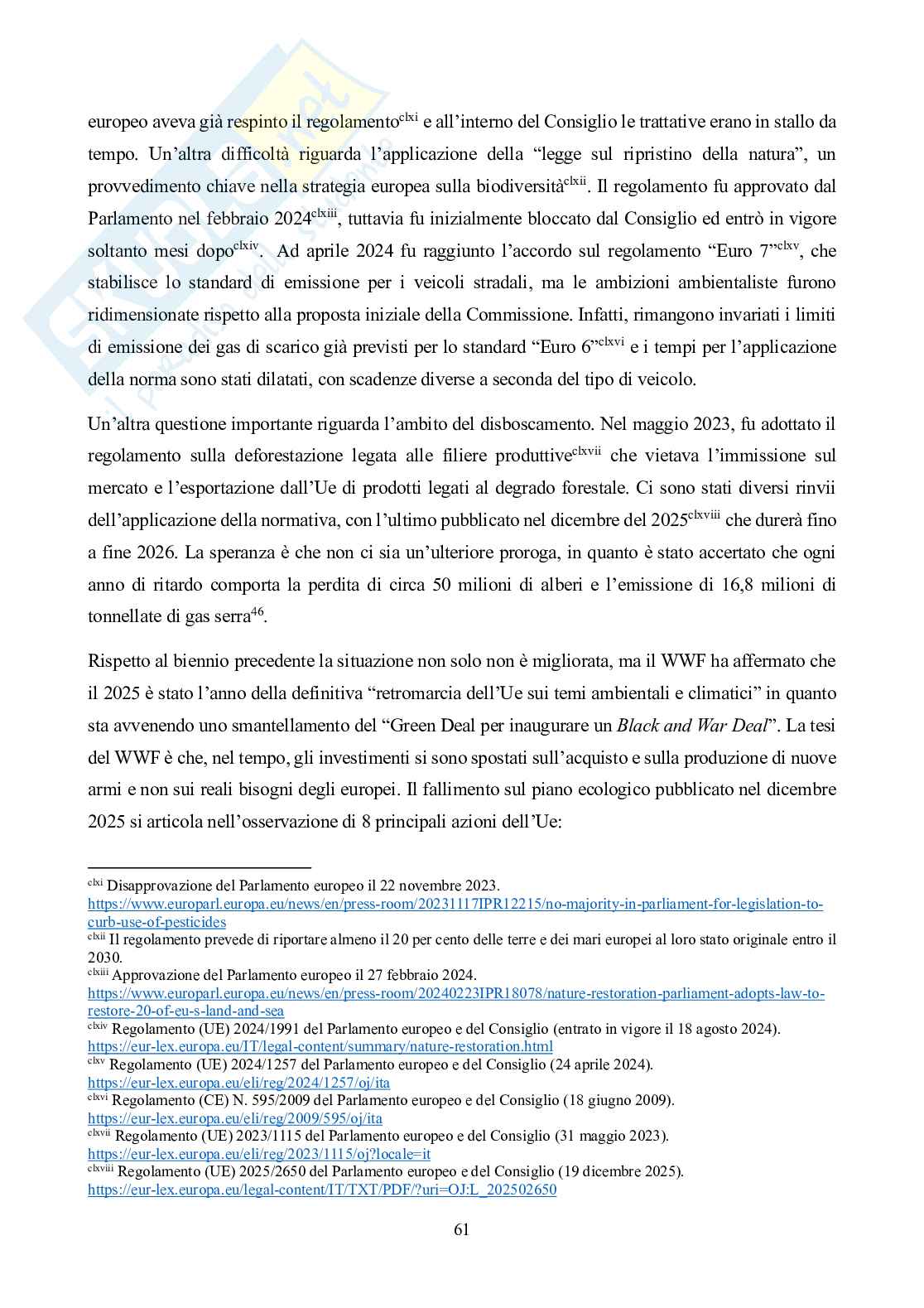 Il trade-off tra sicurezza europea e sostenibilità in relazione al conflitto russo-ucraino Pag. 61