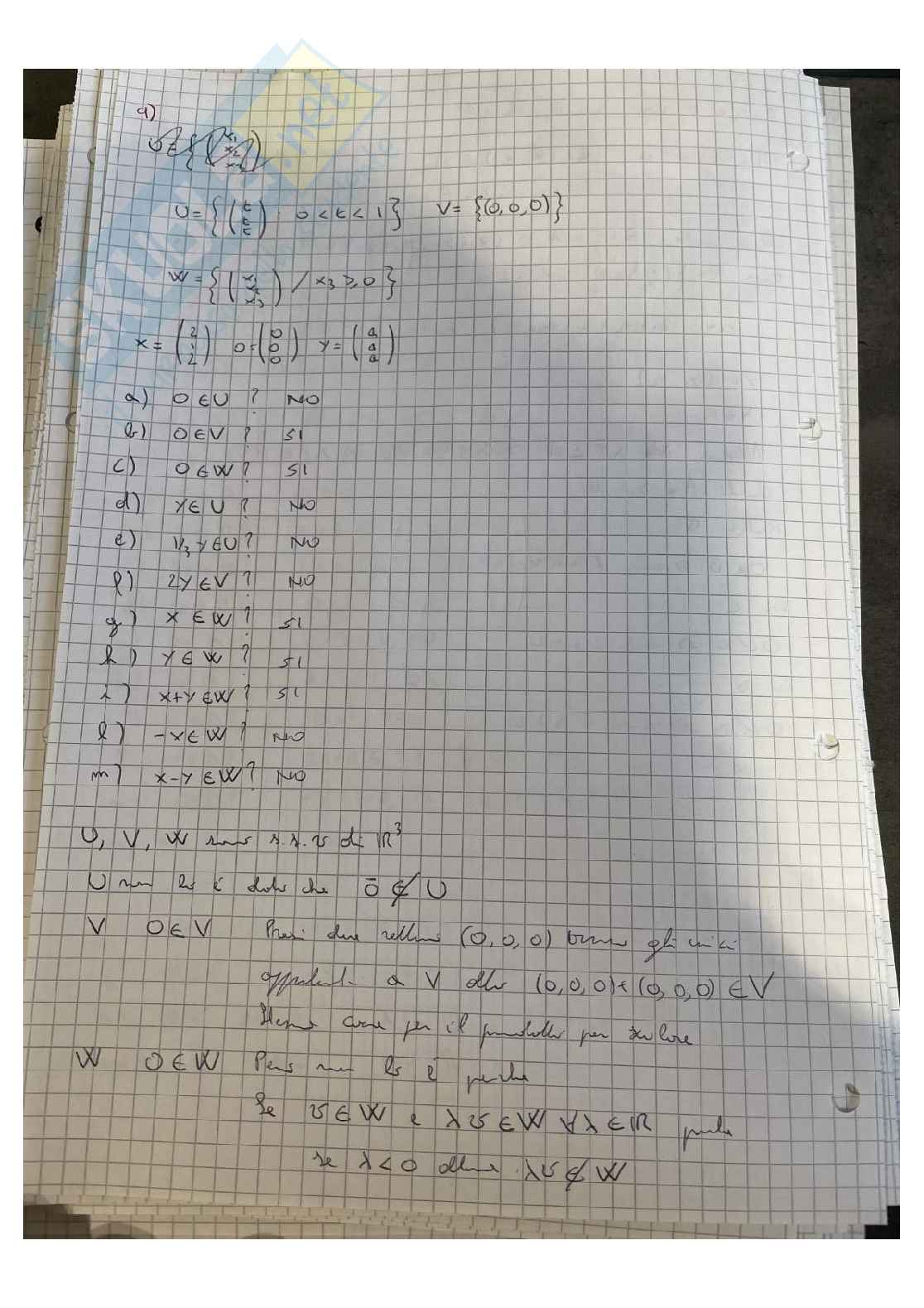 Geometria 1(calcolo matriciale, sistemi lineari, Gram-Schmidt, autovettori) Pag. 6