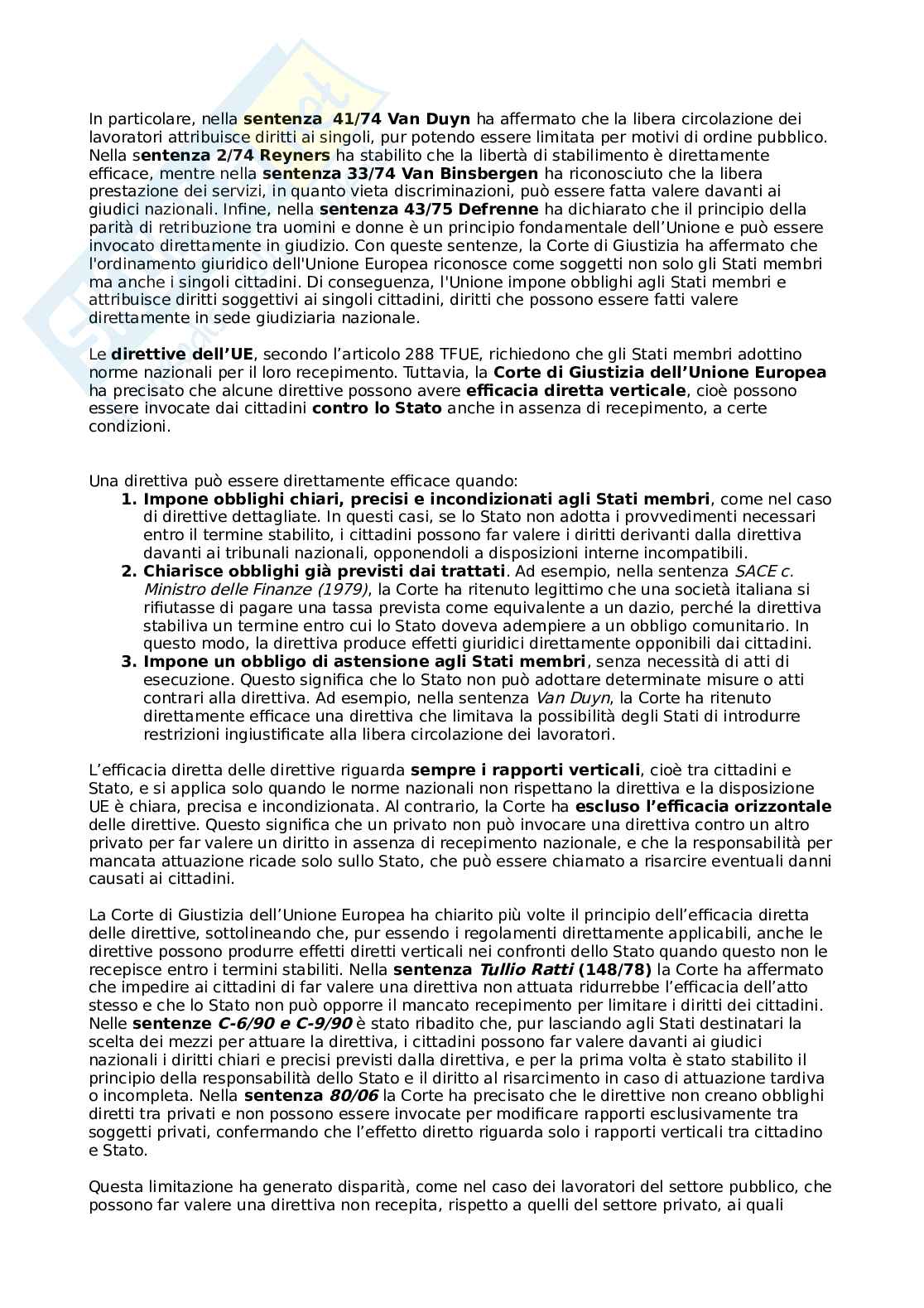 Diritto comunitario Pag. 46