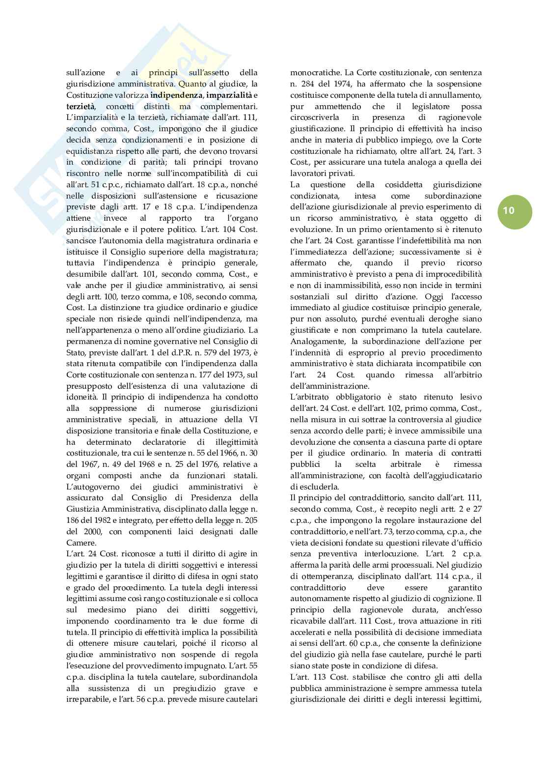 Riassunto esame Giustizia amministrativa, Prof. Rota Francesco, libro consigliato Lezioni di giustizia amministrativa, Travi Pag. 11