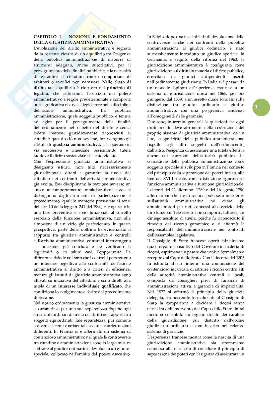 Riassunto esame Giustizia amministrativa, Prof. Rota Francesco, libro consigliato Lezioni di giustizia amministrativa, Travi Pag. 2