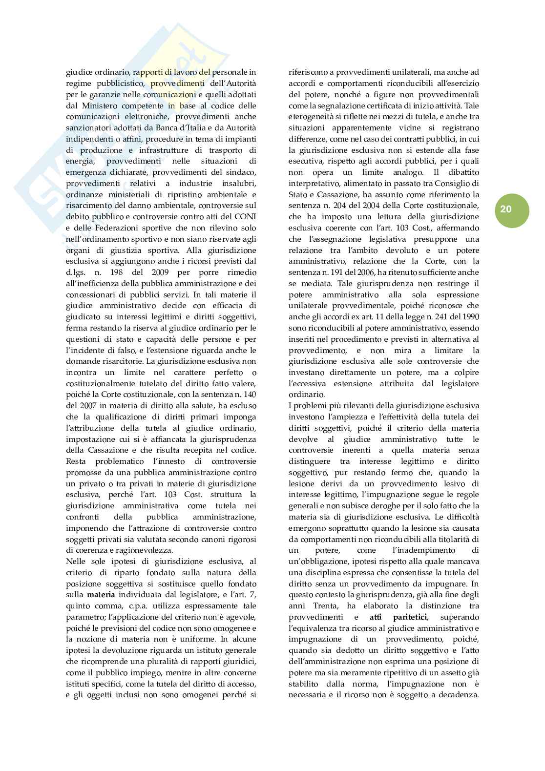 Riassunto esame Giustizia amministrativa, Prof. Rota Francesco, libro consigliato Lezioni di giustizia amministrativa, Travi Pag. 21