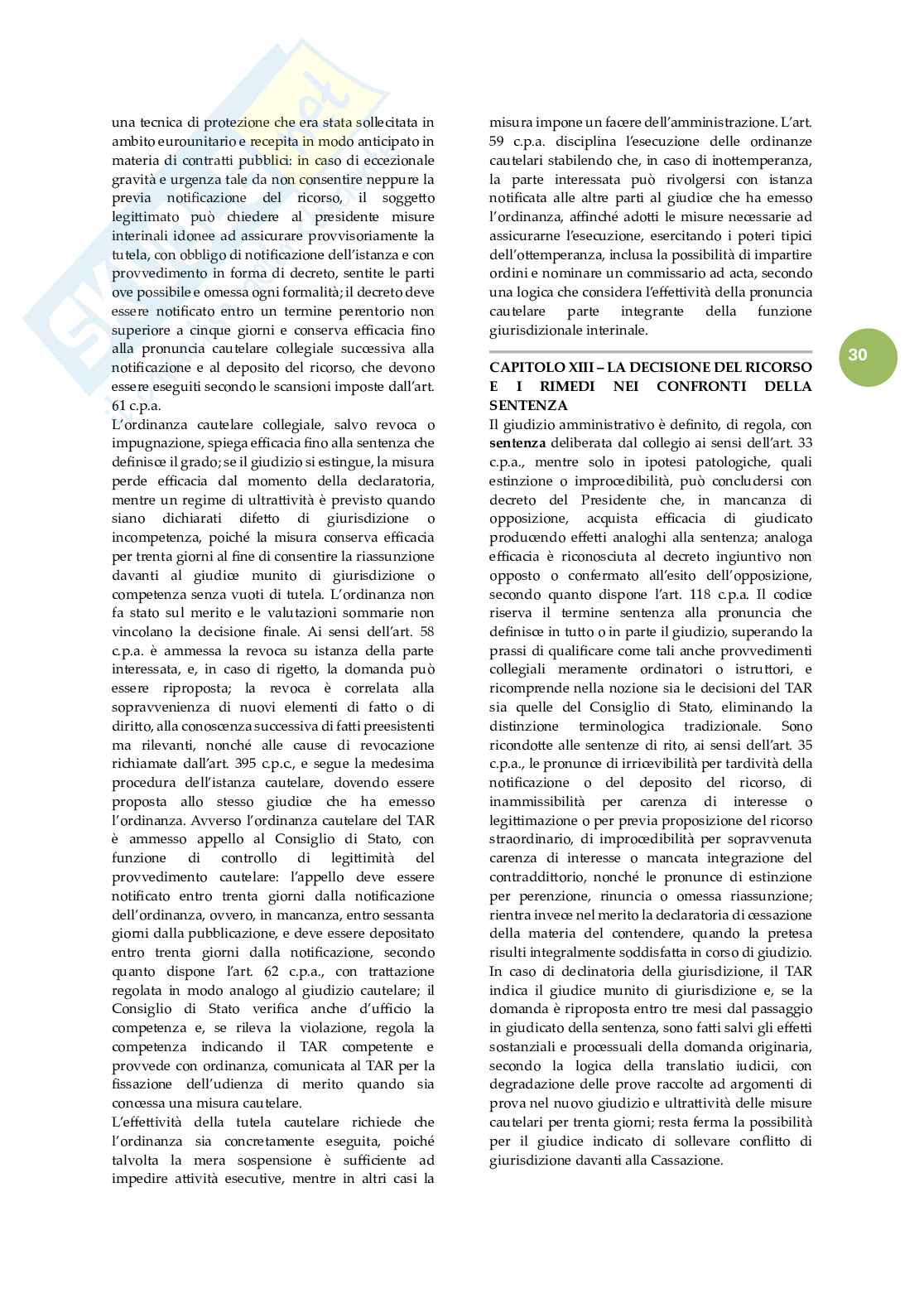Riassunto esame Giustizia amministrativa, Prof. Rota Francesco, libro consigliato Lezioni di giustizia amministrativa, Travi Pag. 31