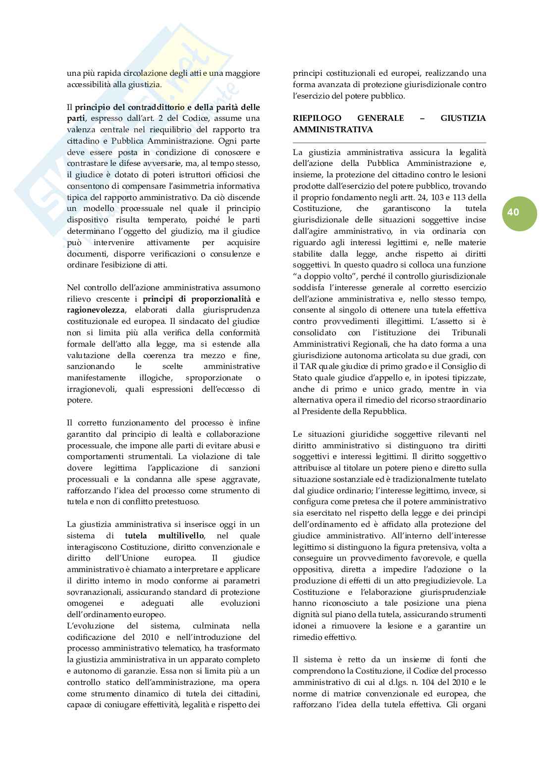 Riassunto esame Giustizia amministrativa, Prof. Rota Francesco, libro consigliato Lezioni di giustizia amministrativa, Travi Pag. 41