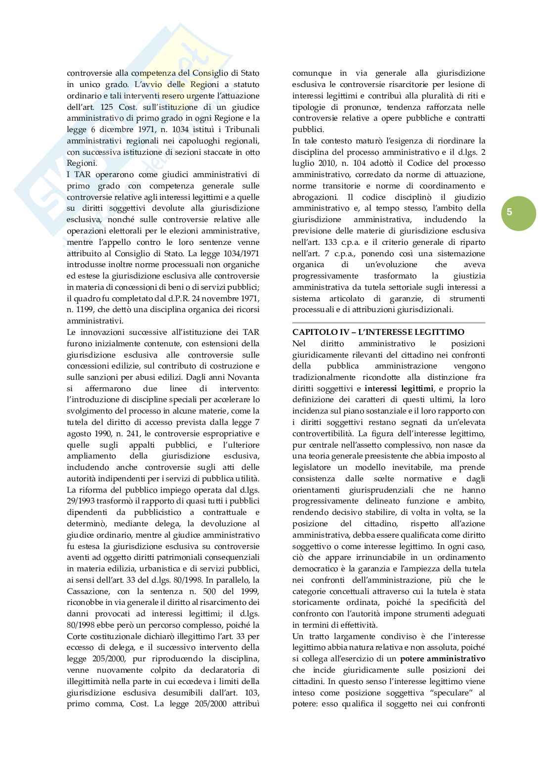 Riassunto esame Giustizia amministrativa, Prof. Rota Francesco, libro consigliato Lezioni di giustizia amministrativa, Travi Pag. 6