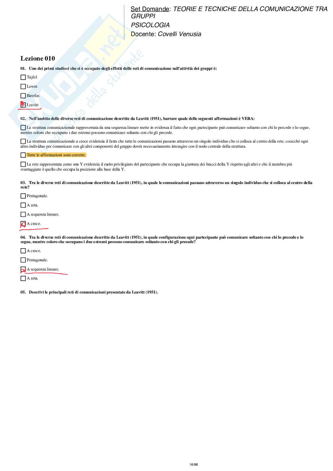 Paniere nuovo di Teorie e tecniche della comunicazione tra gruppi  Pag. 16