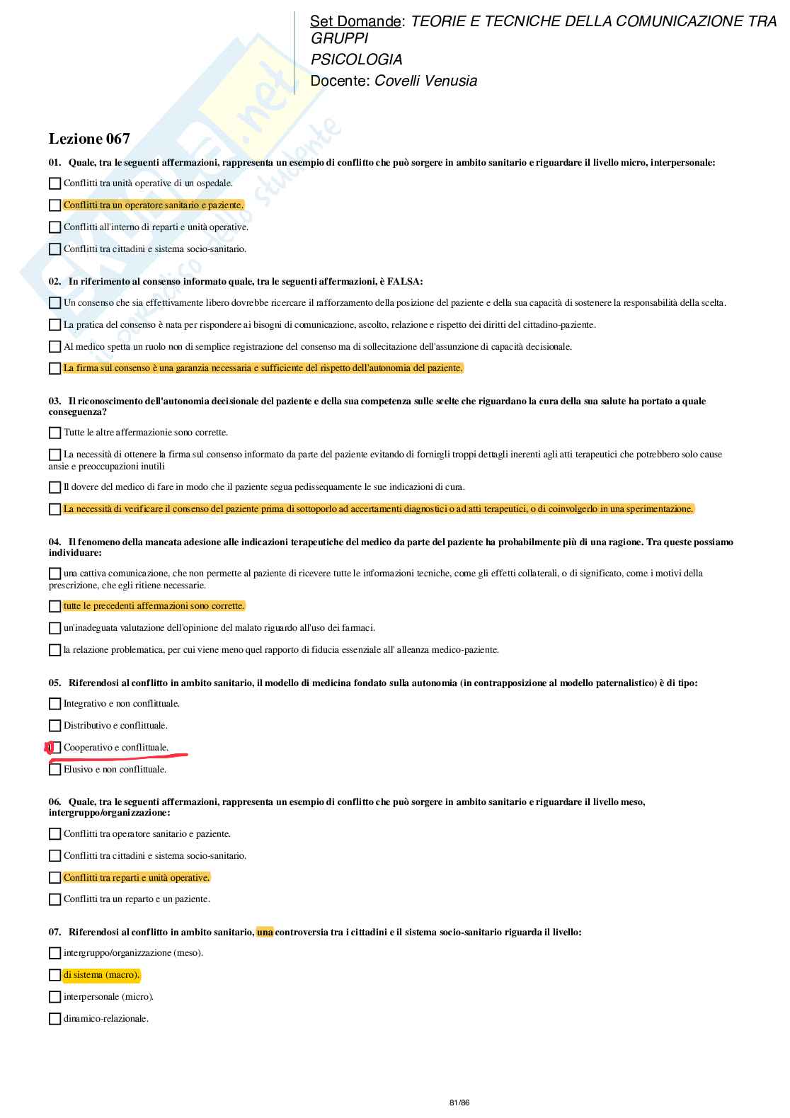 Paniere nuovo di Teorie e tecniche della comunicazione tra gruppi  Pag. 81