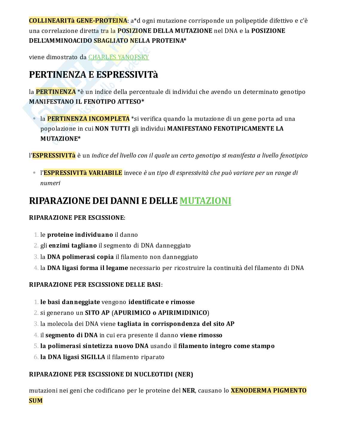 Testo di Genetica completo per esame Pag. 31