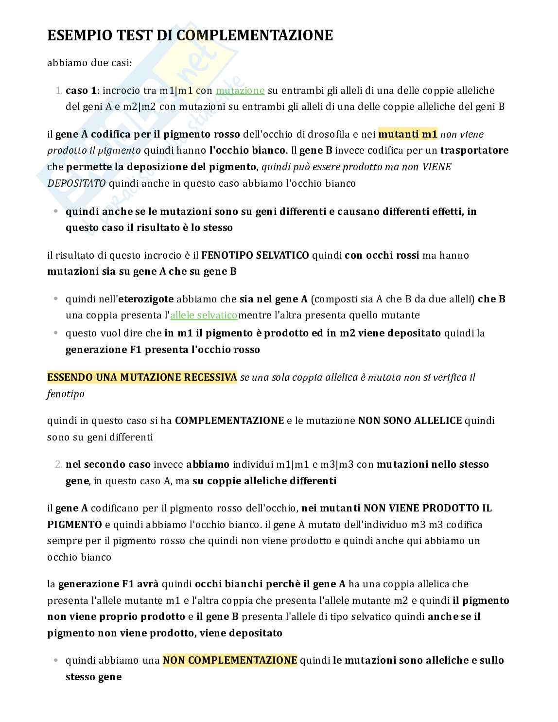 Testo di Genetica completo per esame Pag. 56