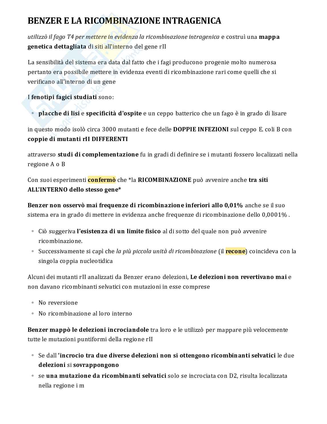 Testo di Genetica completo per esame Pag. 91